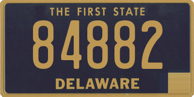 DE license plate 84882