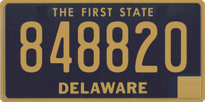 DE license plate 848820