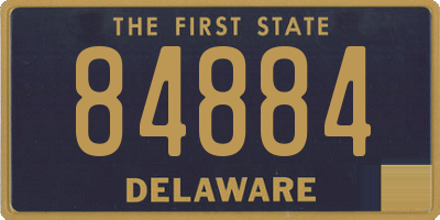 DE license plate 84884