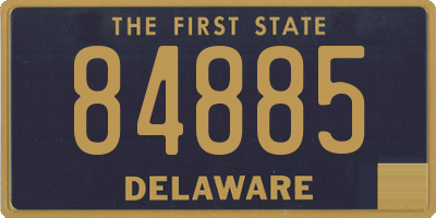 DE license plate 84885