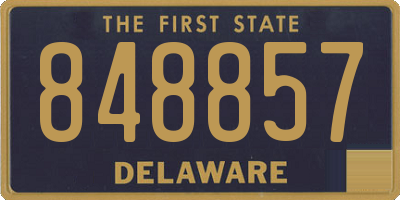 DE license plate 848857