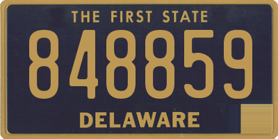DE license plate 848859