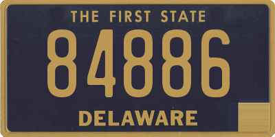 DE license plate 84886