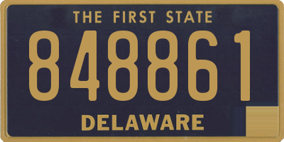 DE license plate 848861