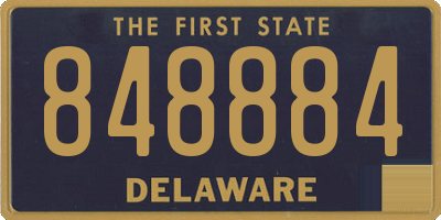 DE license plate 848884