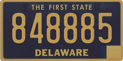 DE license plate 848885