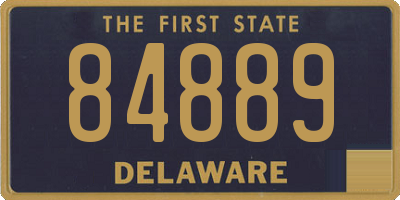 DE license plate 84889