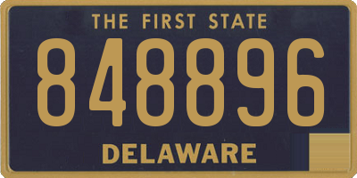 DE license plate 848896