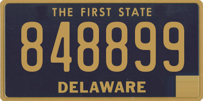 DE license plate 848899