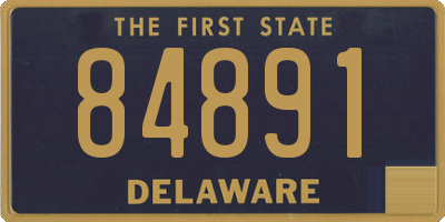 DE license plate 84891