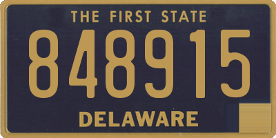 DE license plate 848915