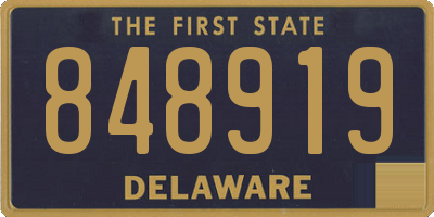 DE license plate 848919