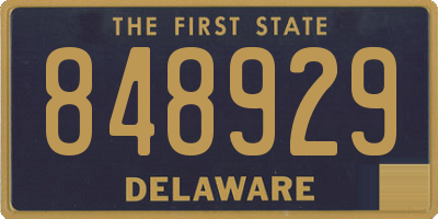 DE license plate 848929