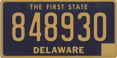 DE license plate 848930