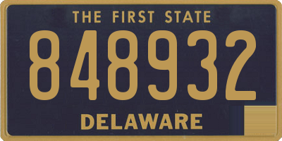 DE license plate 848932