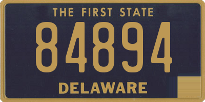 DE license plate 84894