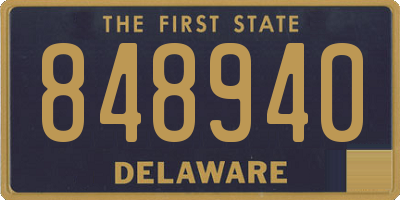 DE license plate 848940