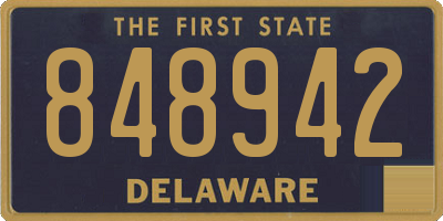 DE license plate 848942