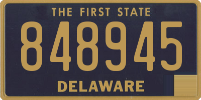 DE license plate 848945