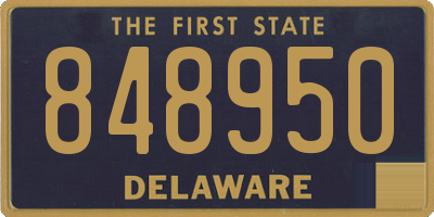 DE license plate 848950