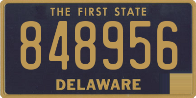 DE license plate 848956