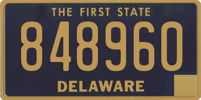 DE license plate 848960