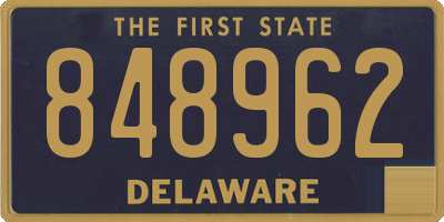 DE license plate 848962