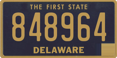 DE license plate 848964