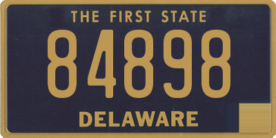 DE license plate 84898