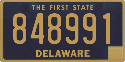 DE license plate 848991