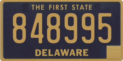 DE license plate 848995