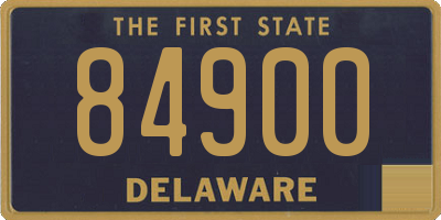 DE license plate 84900