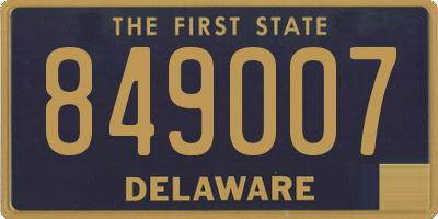 DE license plate 849007
