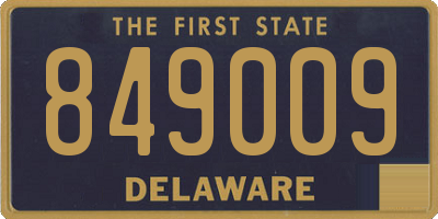 DE license plate 849009