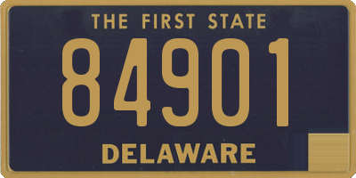 DE license plate 84901