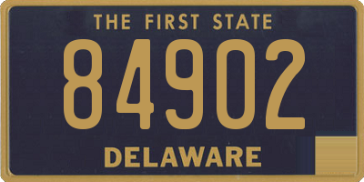 DE license plate 84902