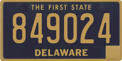 DE license plate 849024