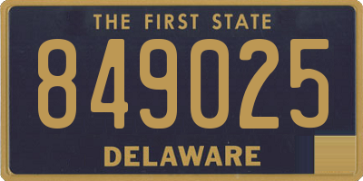 DE license plate 849025