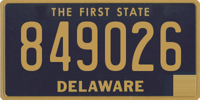 DE license plate 849026