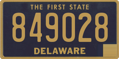 DE license plate 849028