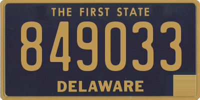 DE license plate 849033