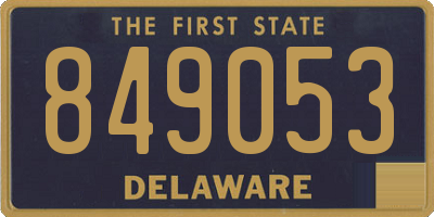 DE license plate 849053