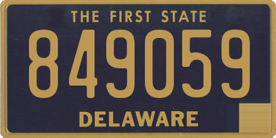 DE license plate 849059