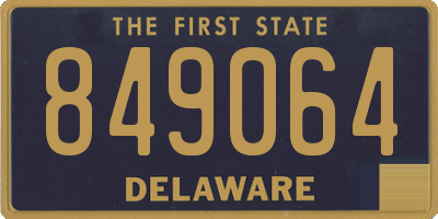 DE license plate 849064