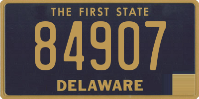 DE license plate 84907