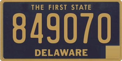 DE license plate 849070