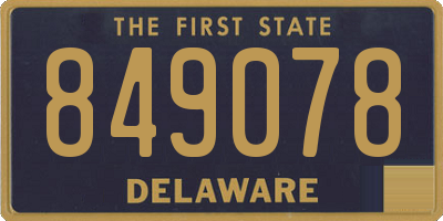 DE license plate 849078