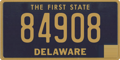 DE license plate 84908
