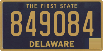 DE license plate 849084