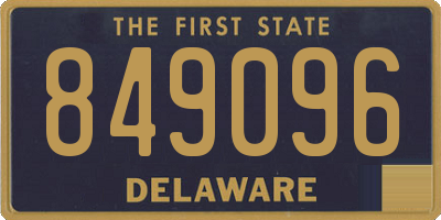 DE license plate 849096